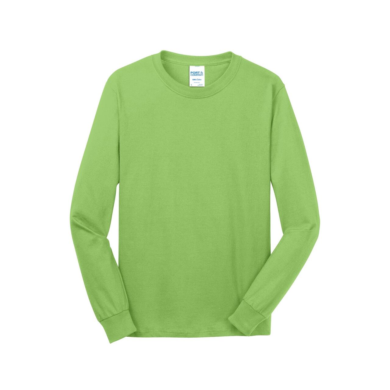 Port & Company® Long Sleeve Adult Core Cotton T-Shirt